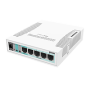 MikroTik RB260GS 5-Port GbE SFP SwOS Desktop Smart Switch Plastic Case