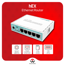 hEX MikroTik hEX | Powerful 5-Port Gigabit Ethernet Router