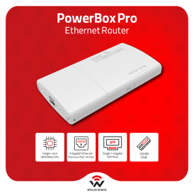 PowerBox Pro MikroTik PowerBox Pro | Outdoor Gigabit Router with PoE and SFP