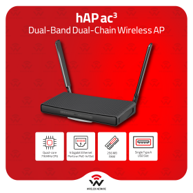 hAP ac3 hAP ac³: Dual-Band Router with High-Gain Antennas