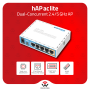 hAP ac lite: Dual-Band AP with 5 Ports, PoE-Out & USB