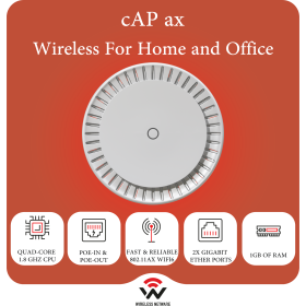 MikroTik cAP ax AX1800 Dual-Band Wi-Fi 6 Ceiling AP