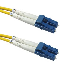 OS2 Singlemode Duplex LC/LC 9 Micron - Fiber Optic Patch Cable - 3mm Jacket - LSZH/OFNR - 1m SM4 Pair CAT5E Solid U/UTP 350Mhz 24AWG CMR